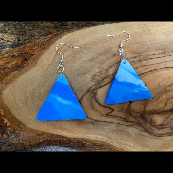 Handmade Clay Earrings - Fire & Ice Series - Picture 15 of 16
